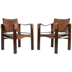 20th c. Rhino Art Deco Armchairs