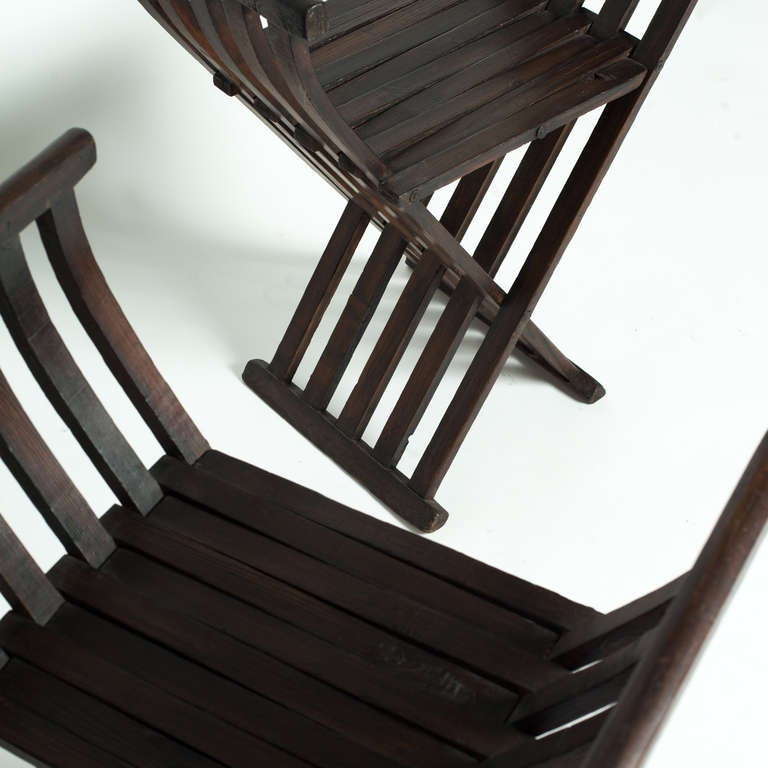 Mid-20th Century 20th c. Folding Spanish Style Chairs