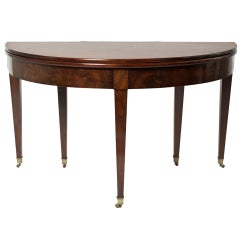 19th c. Demi-Lune Dining Room Table