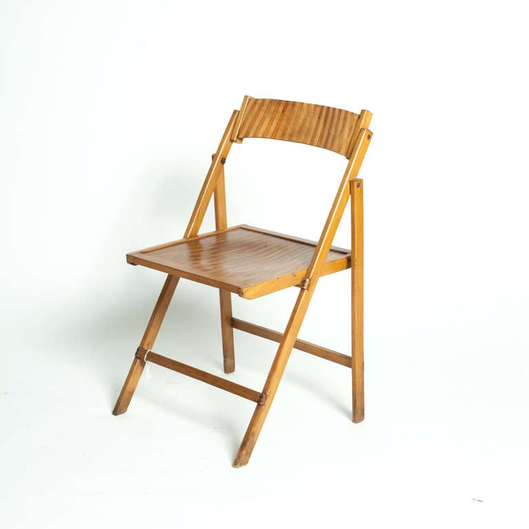 French 20th c. Set Of Four Folding  Chairs