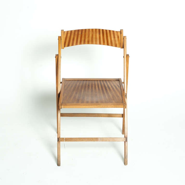 Mid-20th Century 20th c. Set Of Four Folding  Chairs