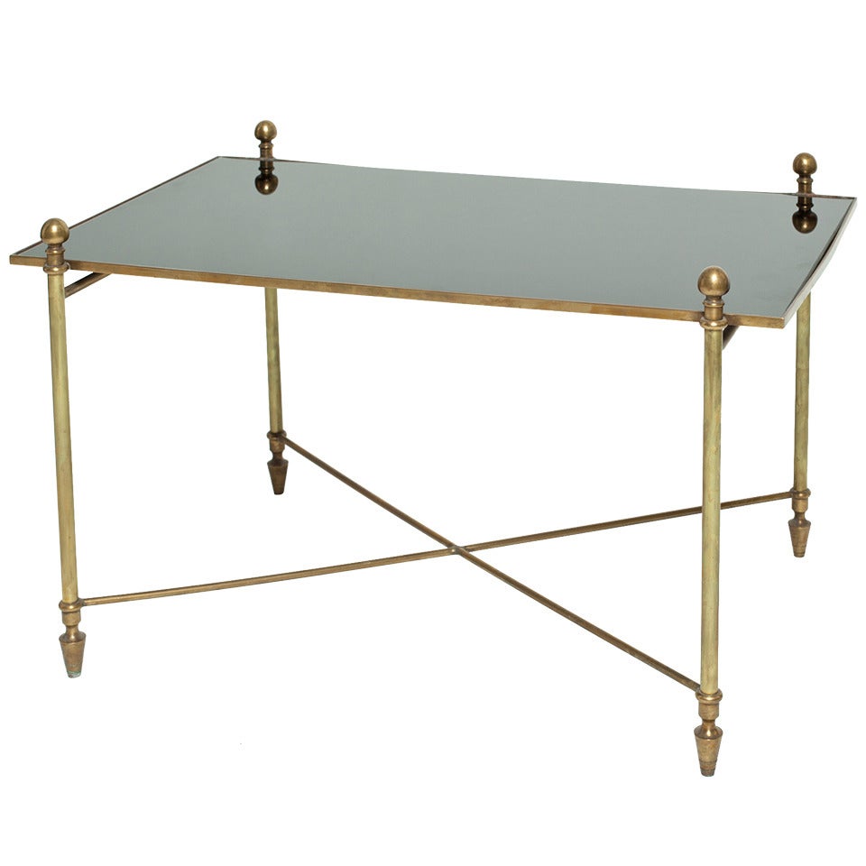 Mid Century French Bronze  Coffe Table Jansen Style