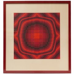 Color Lithograph by Victor Vasarely
