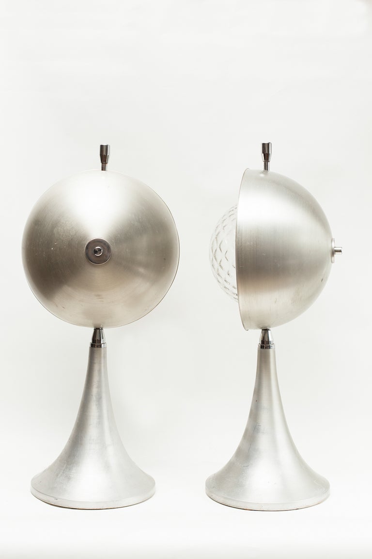 60`s Pair of Swivel Table Lamps
