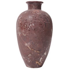 20th c.Vase In Red Marble  Art Decó