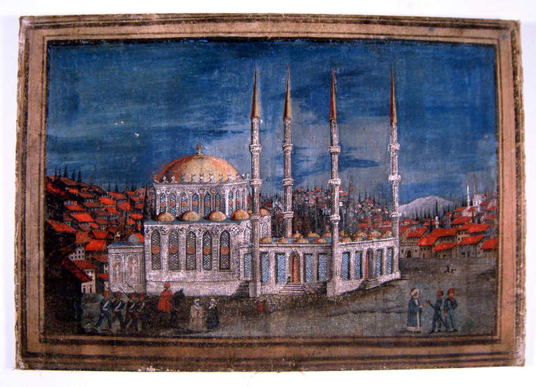 one depicting a mosque.