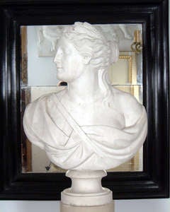 A neoclassical marble bust