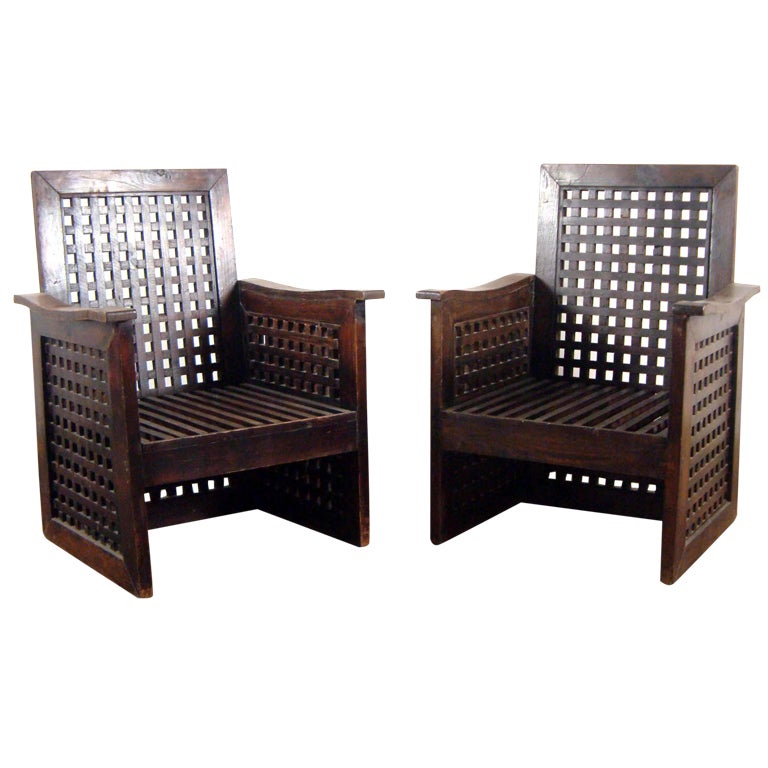 A pair of french armchairs For Sale