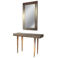 An italian console with mirror. Italy 40
