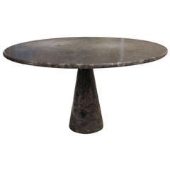 A Grey Marble Breche Dining Table By Angelo Mangiarotti, Italy 196