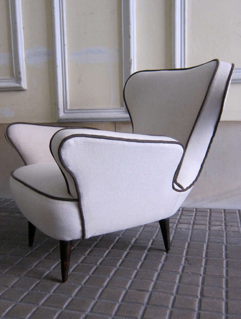 A Pair Of Italian Armchairs. Italy 40' 5