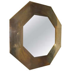 A Brass Mirror By Tommaso Barbi. Italy 50'