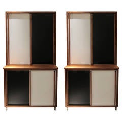 Piere Jeanneret for "Maison Radieuse" of Le Corbusier, pair of bookcases.