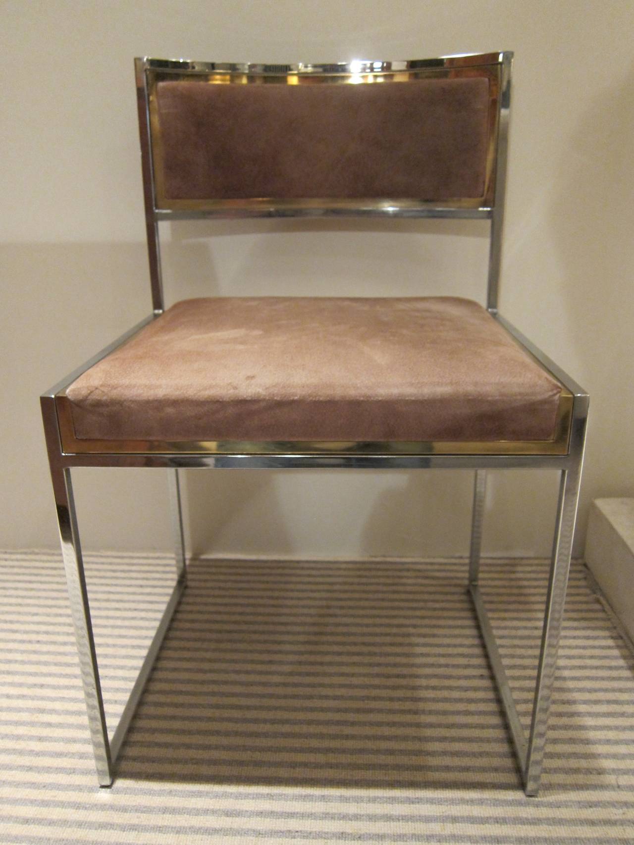 Romeo Rega, set of four Chairs, Italy 1970 2