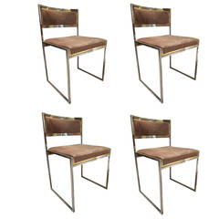 Romeo Rega, set of four Chairs, Italy 1970