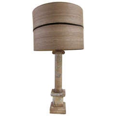 Neoclassical Marble Breche Table Lamp, Italy, 19th Century