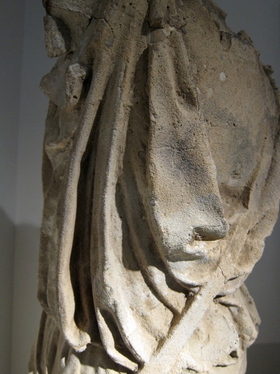 Headless 19th Century Stone Sculpture of the Huntress Diana 1