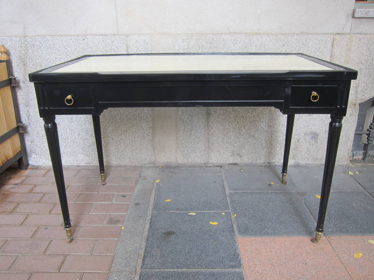 Mahogany and Parchment Louis XVI double side Game Table, France 18th Century