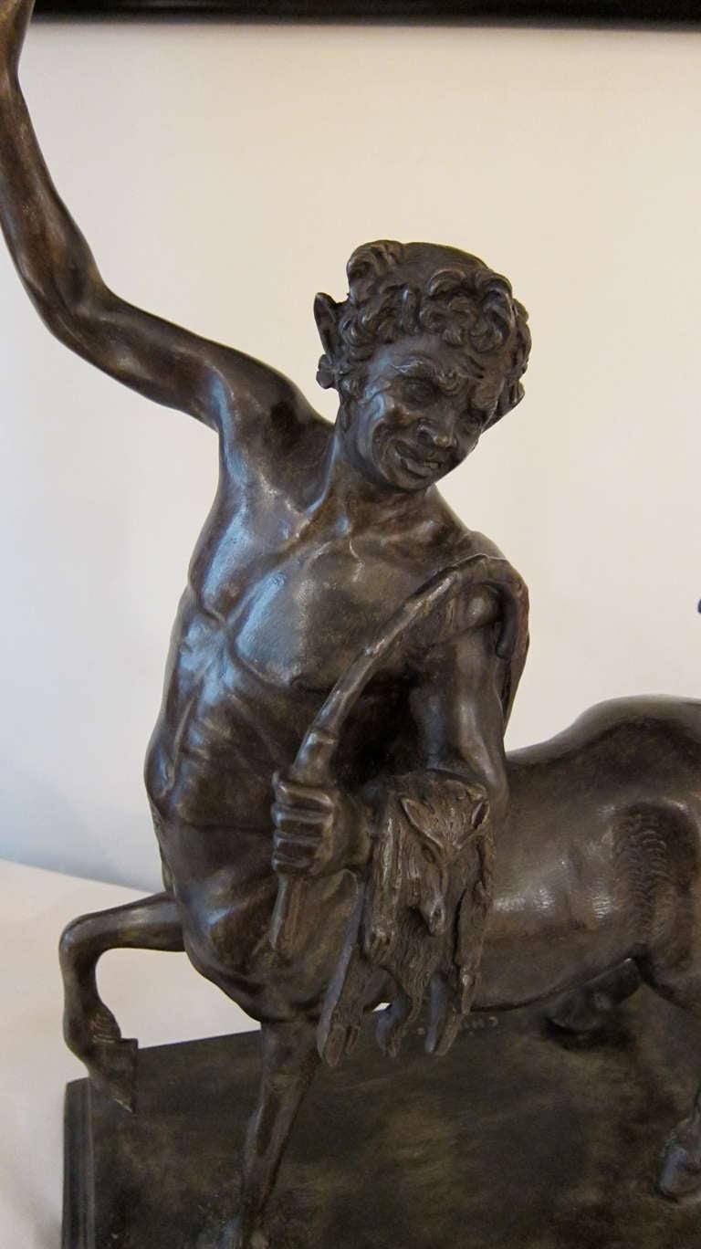 Italian Pair of Big Size Furietti Centaurs in Bronze - Italy, 20th Century