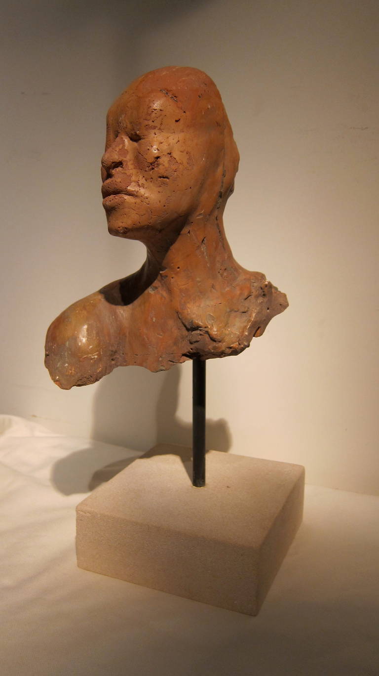 Terracotta Sculpture by Isabel Ballester In Excellent Condition For Sale In Madrid, ES
