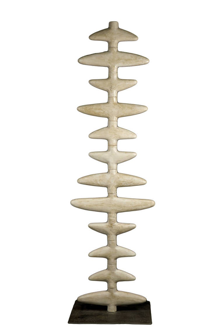Spanish Three Glazed Ceramic Folding Screen Sculptures by Clara Graziolino, Spain 2013 For Sale