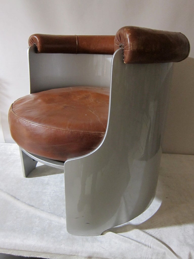 Italian bureau armchair by Massoni for Poltrona Frau.1.958. 5