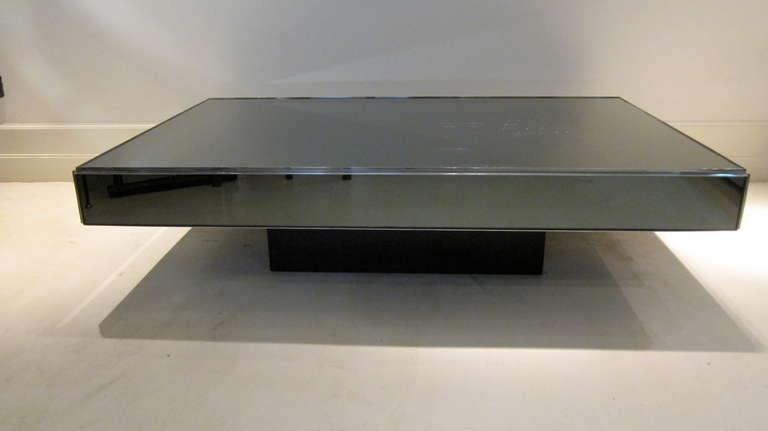 Late 20th Century A chromed steel coffee table, 1970