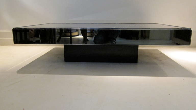 A chromed steel coffee table, 1970 1