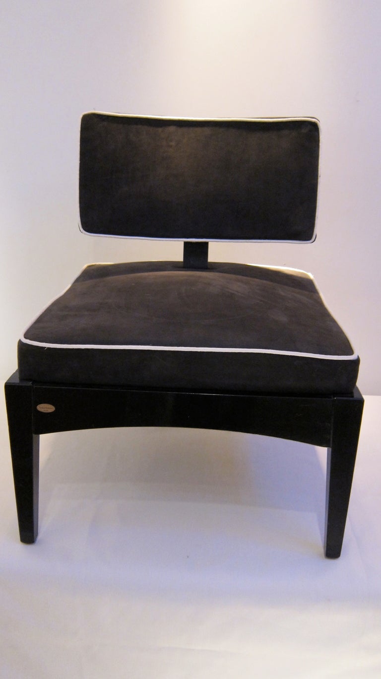 A pair of low chair by Baughman at 1stdibs