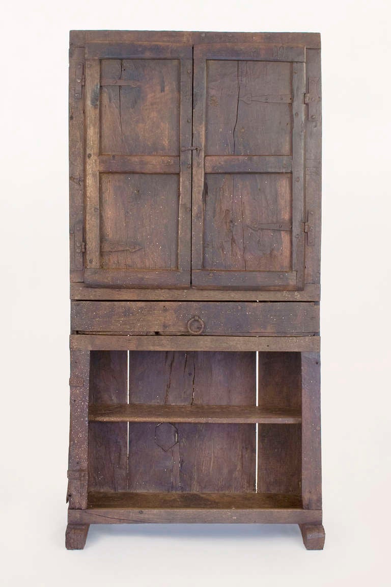 Spanish Oak Kitchen Cabinet. For Sale