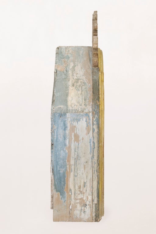 Spanish Painted Hanging Cabinet For Sale