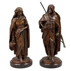 A Good Pair of Orientalist Bronzes by Jean Jules Salmson (1823-1902) 7