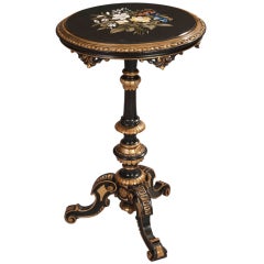 A Good Florentine Antique Occasional Table by H. Bosi