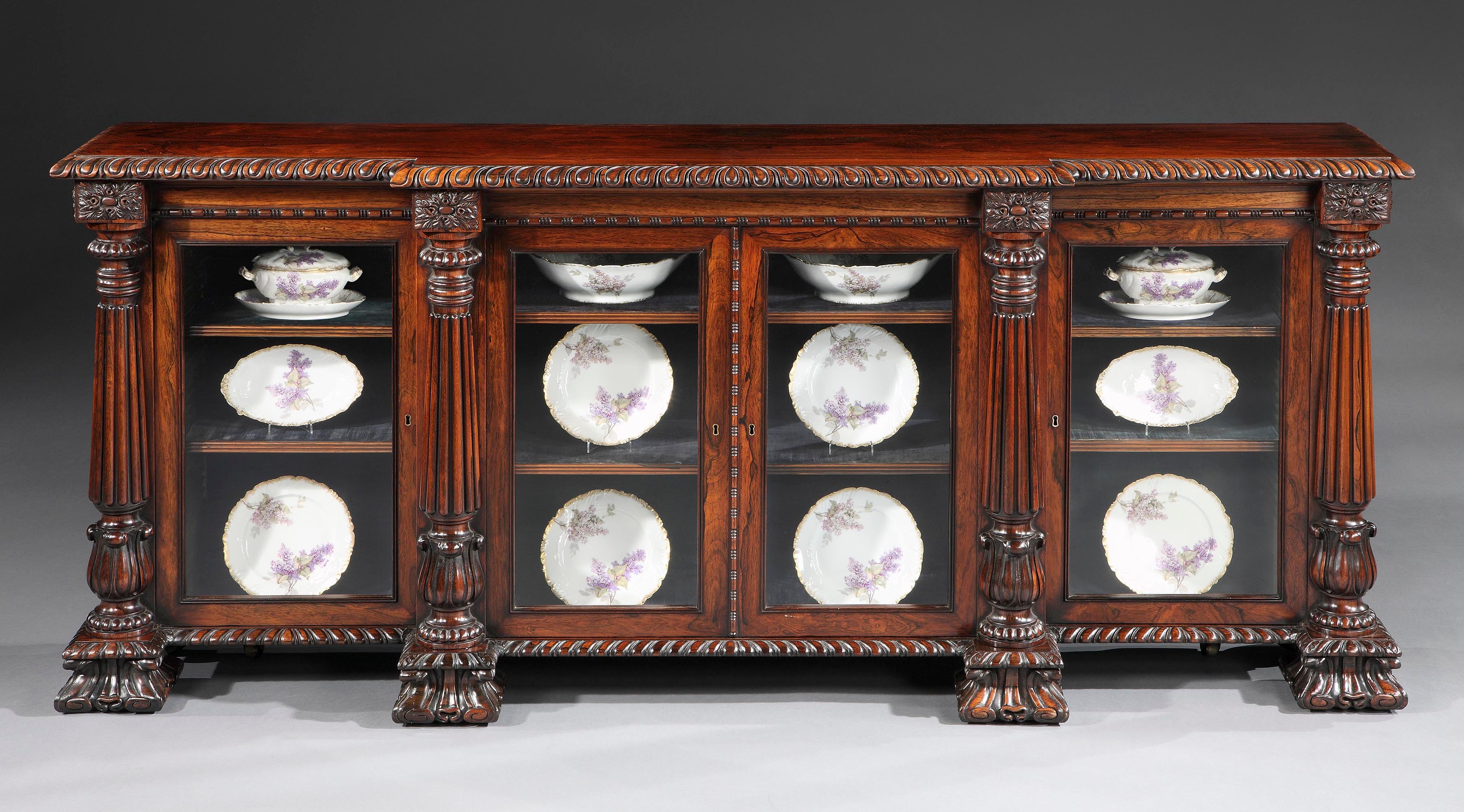 A Fine Bookcase Cabinet attributed to Gillows of Lancaster
