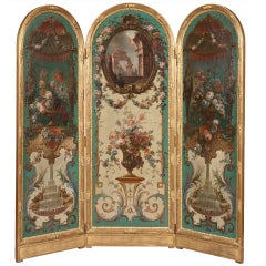 A Highly Decorative Antique Screen in the Classic Manner