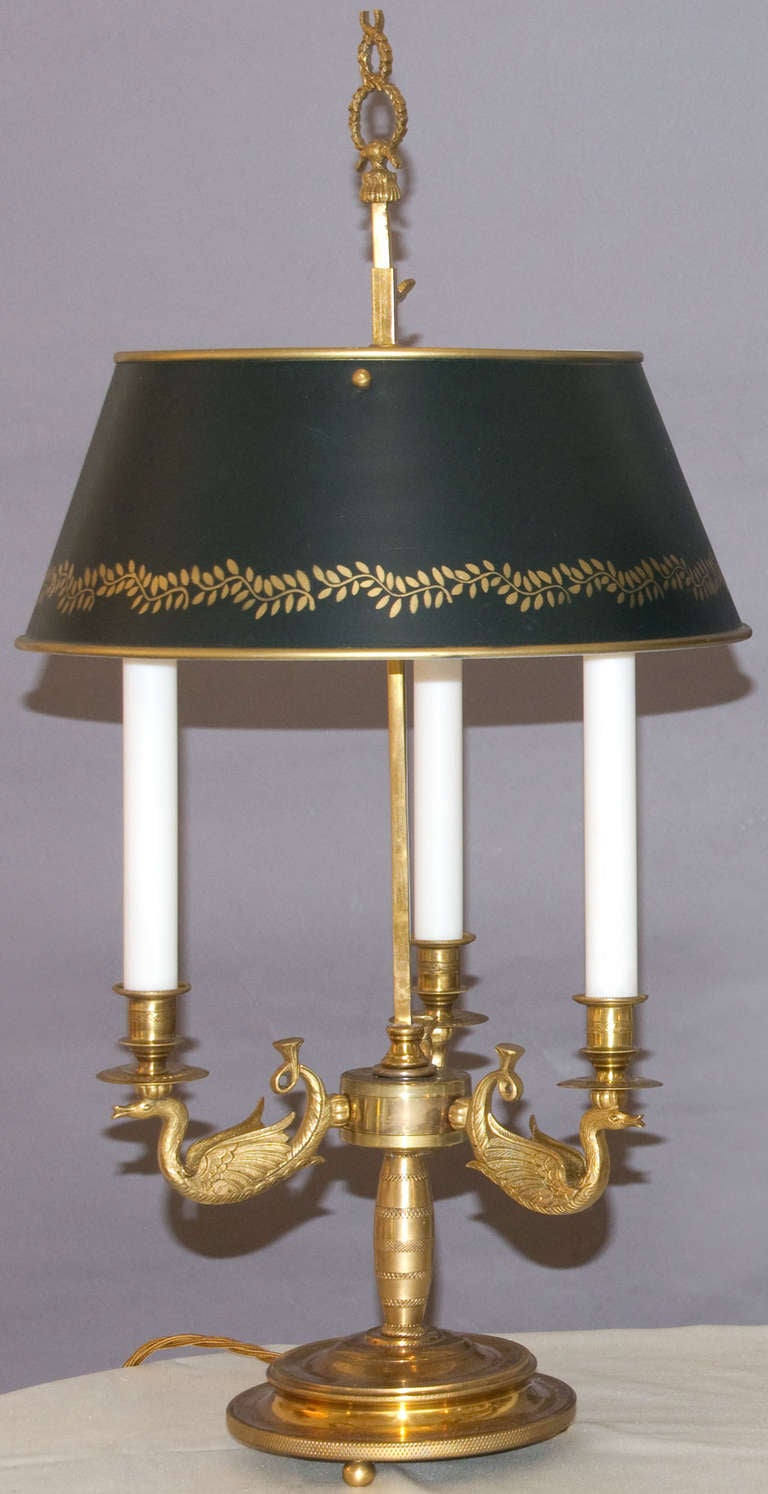 Paar Bouillotte-Lampen (Empire) im Angebot