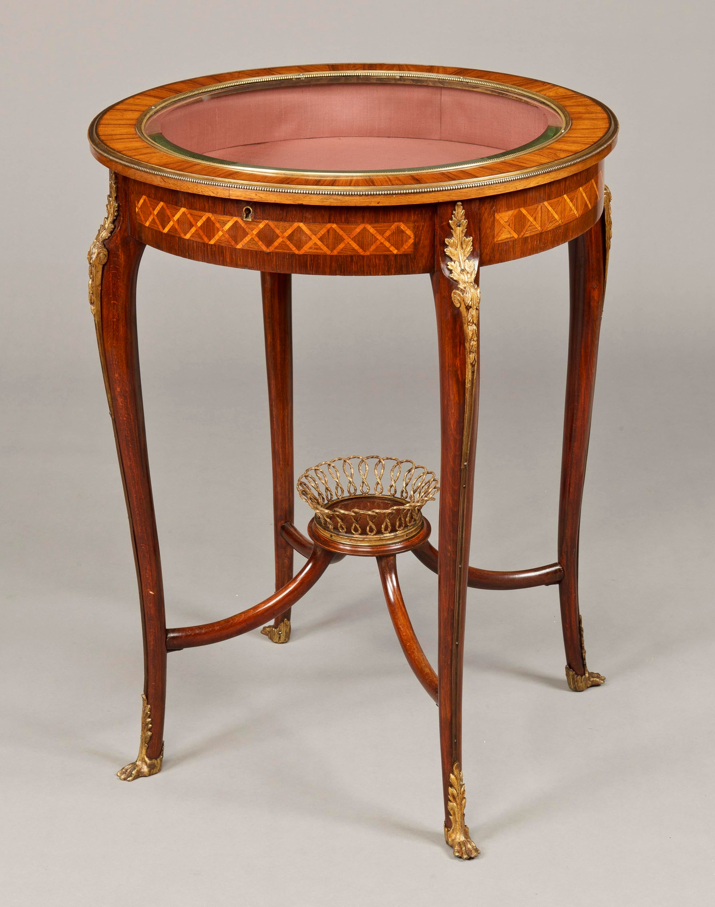 An Attractive Antique Bijouterie Display Cabinet