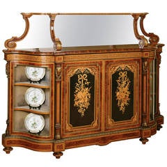 Ancienne armoire latérale en marqueterie