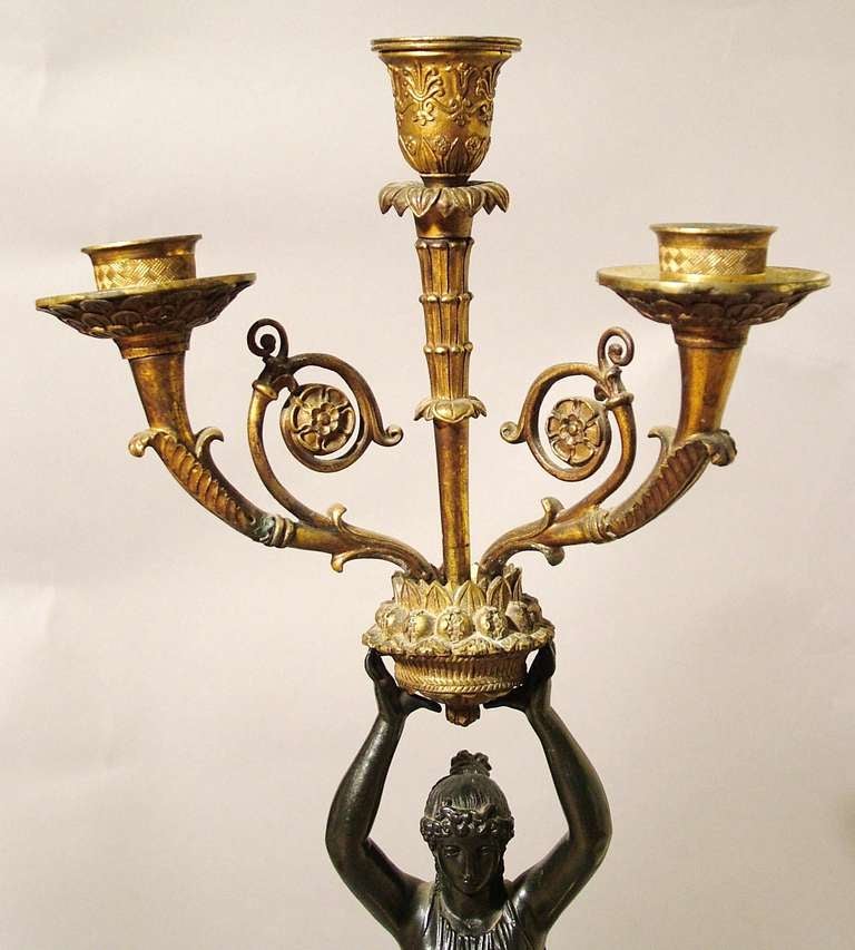 French Pair of Antique Candelabra