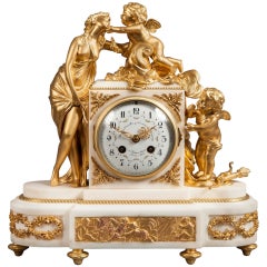 French Antique Ormolu Mantle Clock