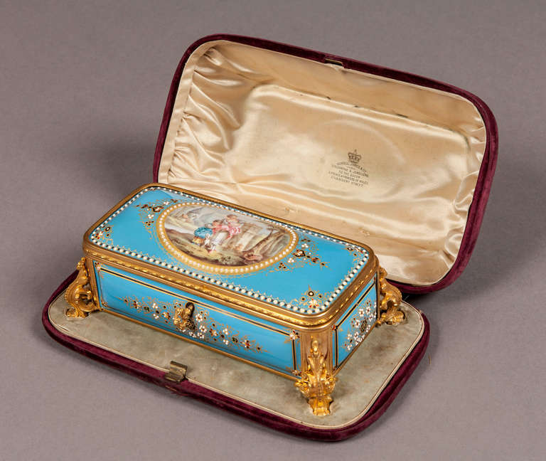 Antique Porcelain Casket