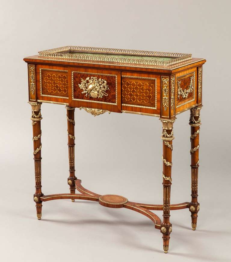Antique French Thuya & Ormolu Jardiniere