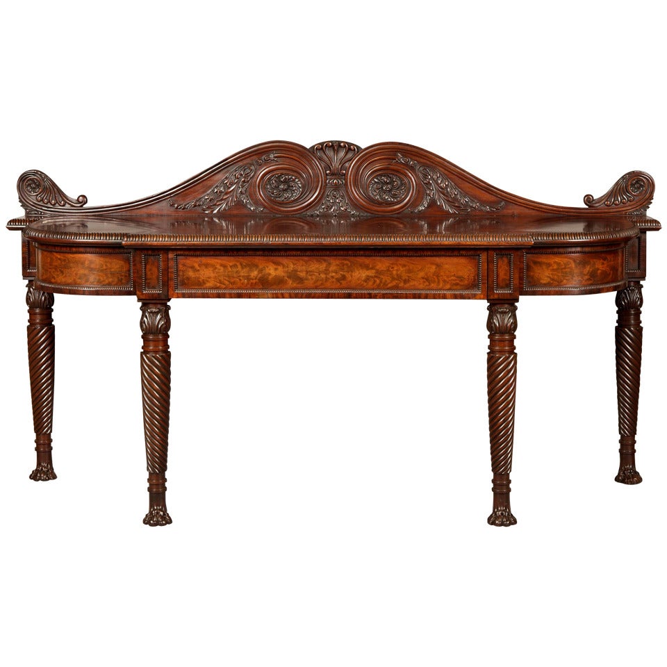 Regency Period Carved Mahogany Serving Table