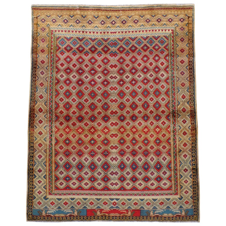 Vintage Persian Kashan Rug For Sale at 1stDibs