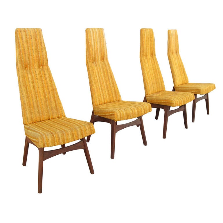 Adrian Pearsall High Back Dining Chairs for Craft Associates