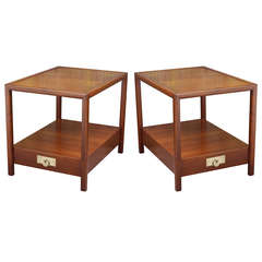 Vintage Pair of Baker End Tables