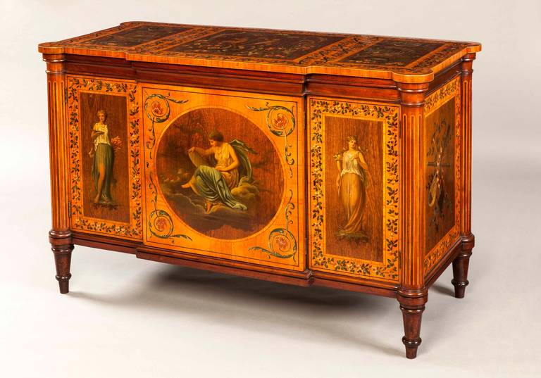 Antique Commode Decorated in the Manner of Adam
