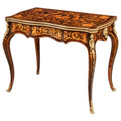 19th Century French Marquetry Games Table
