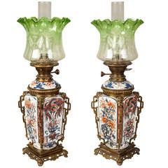 An Antique Pair of Table Lamps in the ‘Japonisme’ manner