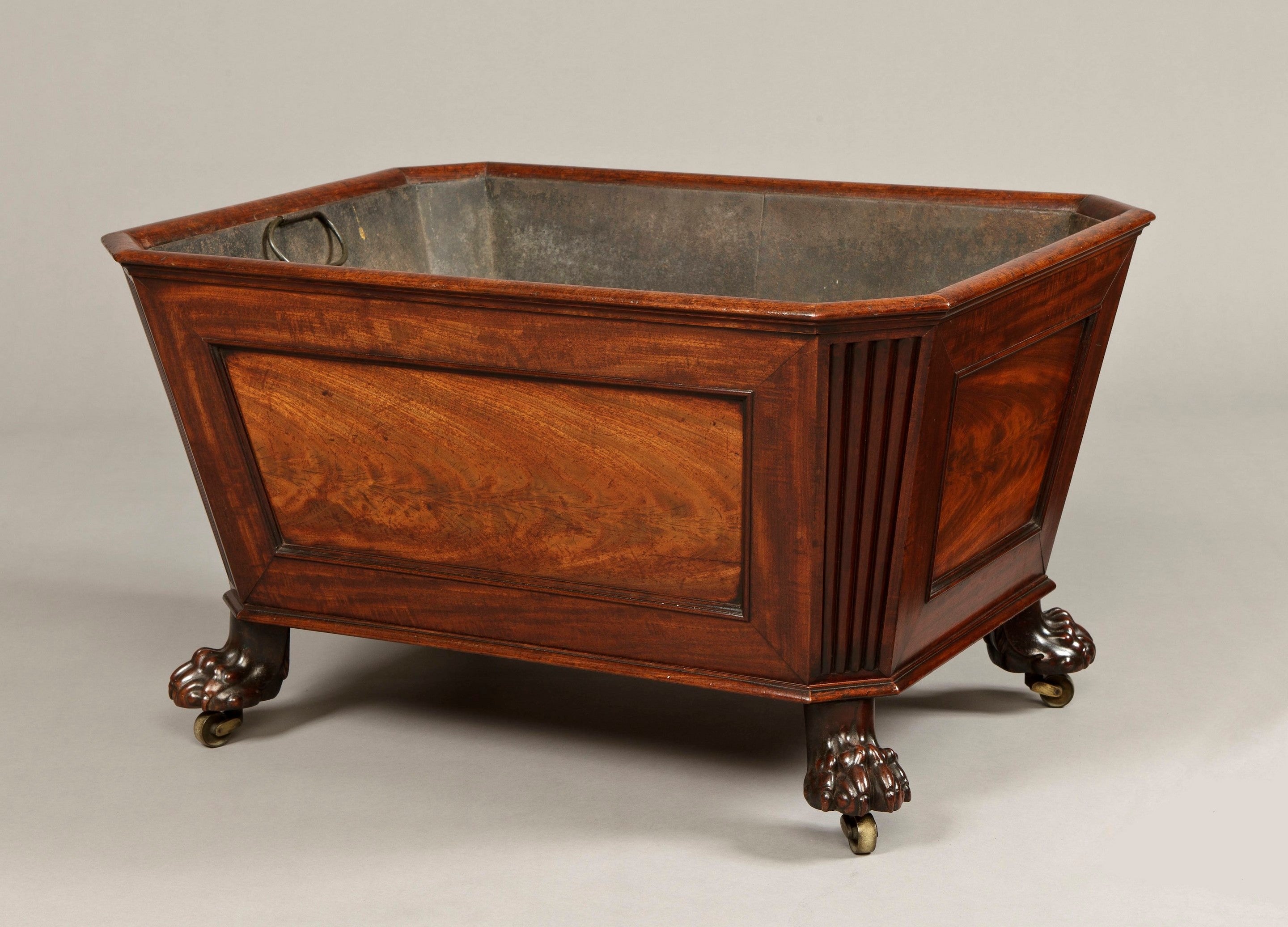 Antique Georgian Period Mahogany Wine Cooler or Jardinière 